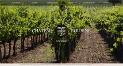 Desktop Screenshot of chateauroubine.com