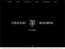 Tablet Screenshot of chateauroubine.com